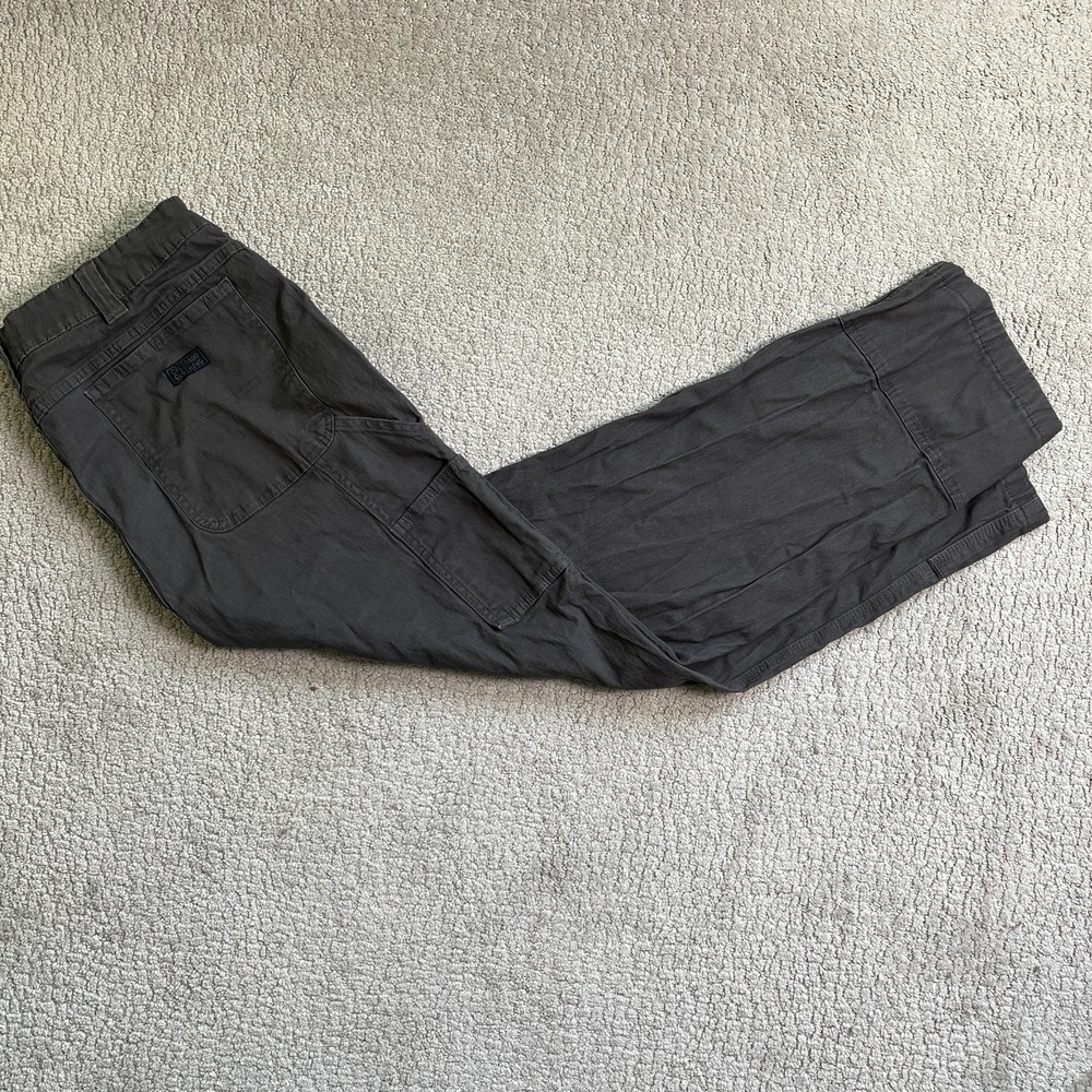Colorado Clothing Mens Gray Canvas Cargo Pants 40x32 Stretch Utility Excellent